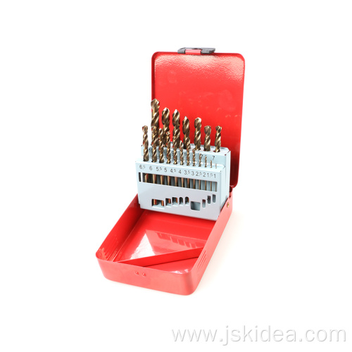 Metal Box Twist Drill Bit 19PCS Set